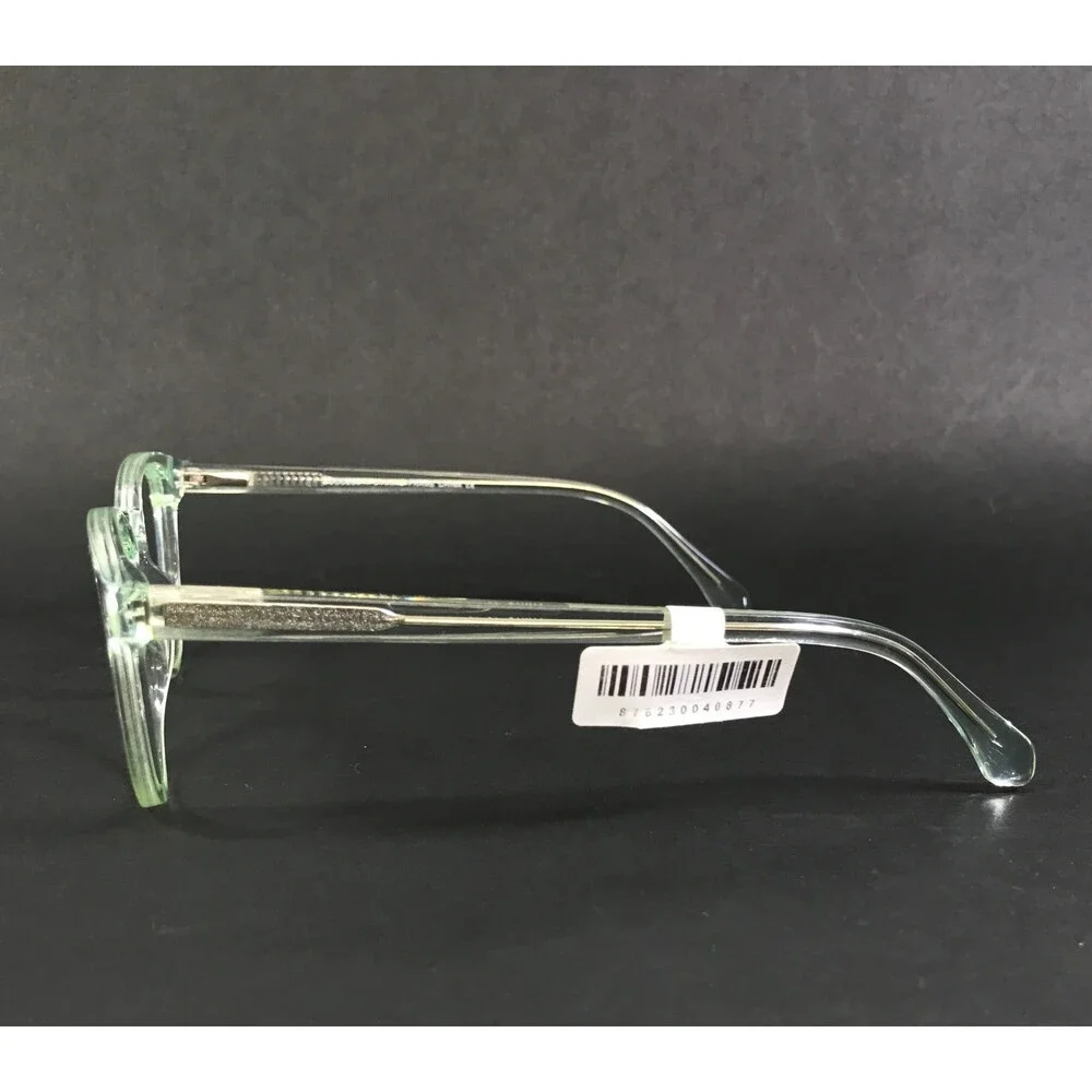 Success Eyeglasses Frames AKIKO MINT Clear Green Mint Cat Eye Full Rim 49-19-145